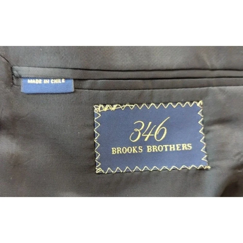 Brooks Brothers 346 Sport Jacket Mens 40S Black Cashmere? Coat Career Corpcore